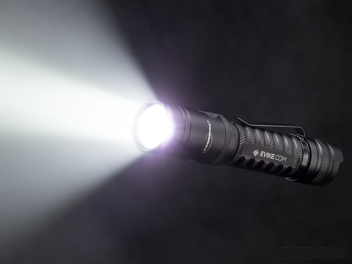 Evike.com Exclusive PowerTac E11-G2 1250 Lumen Rechargeable EDC Flashlight
